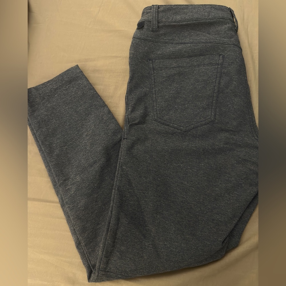 Lululemon 32”x30” ABC skinny fit 5 pocket pants.